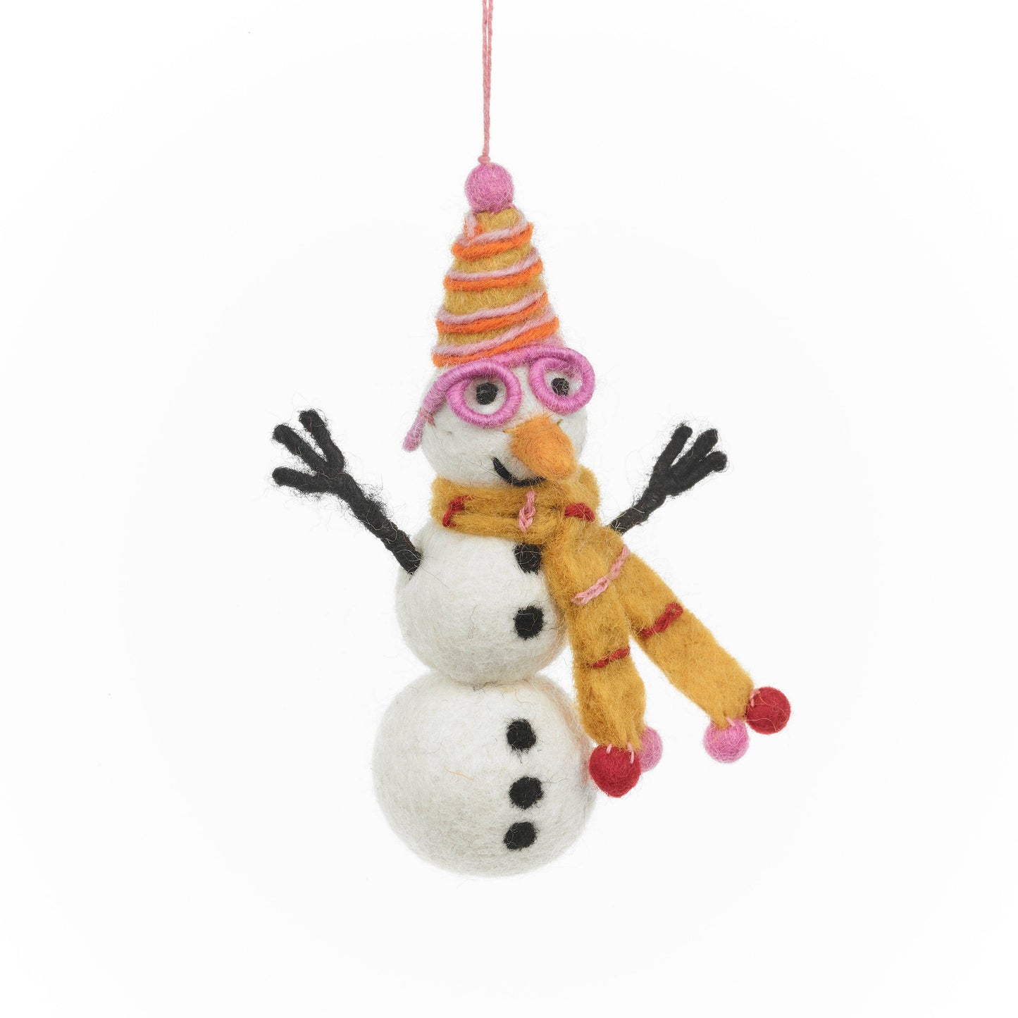 Funky Snowman Felt Ornament