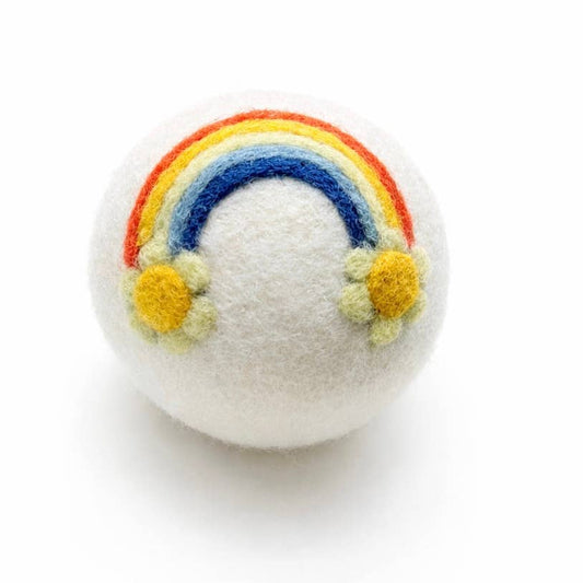 Floral Rainbow Wool Dryer Ball