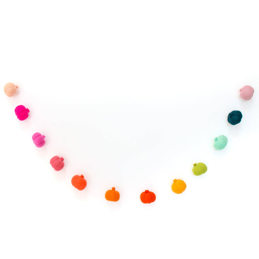 Pumpkin Felt Halloween Garland