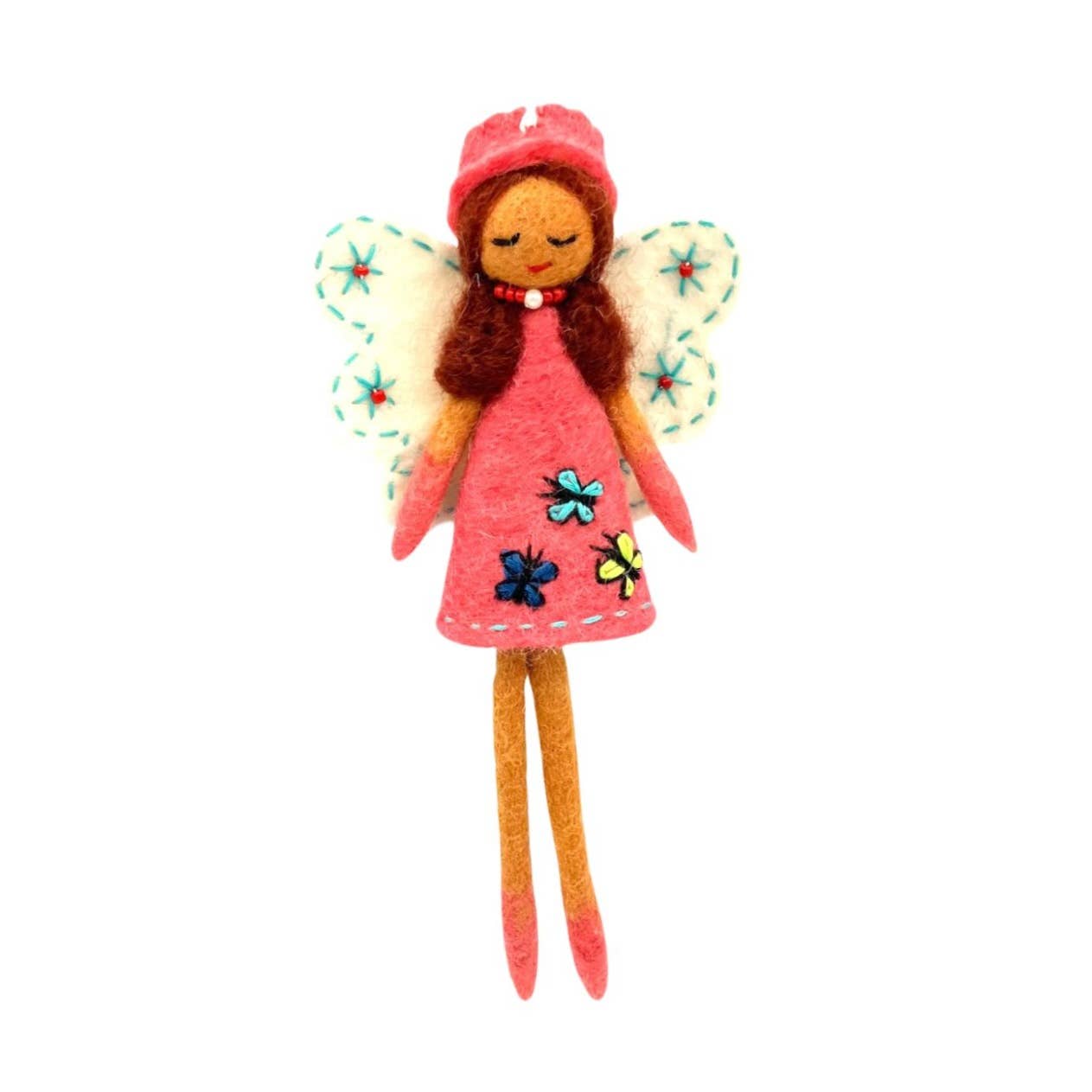 Saffron Fairy Felt Ornament