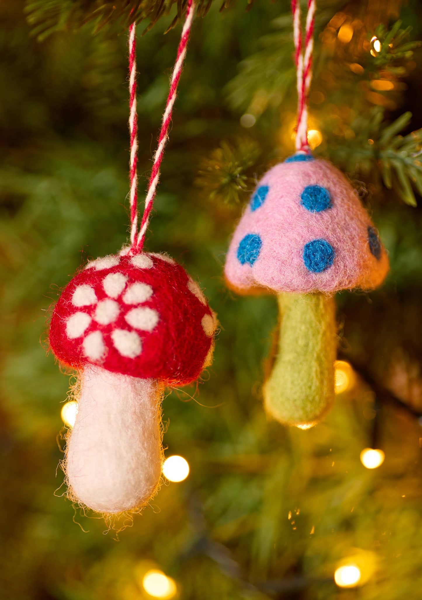 Mushroom Felt Ornament