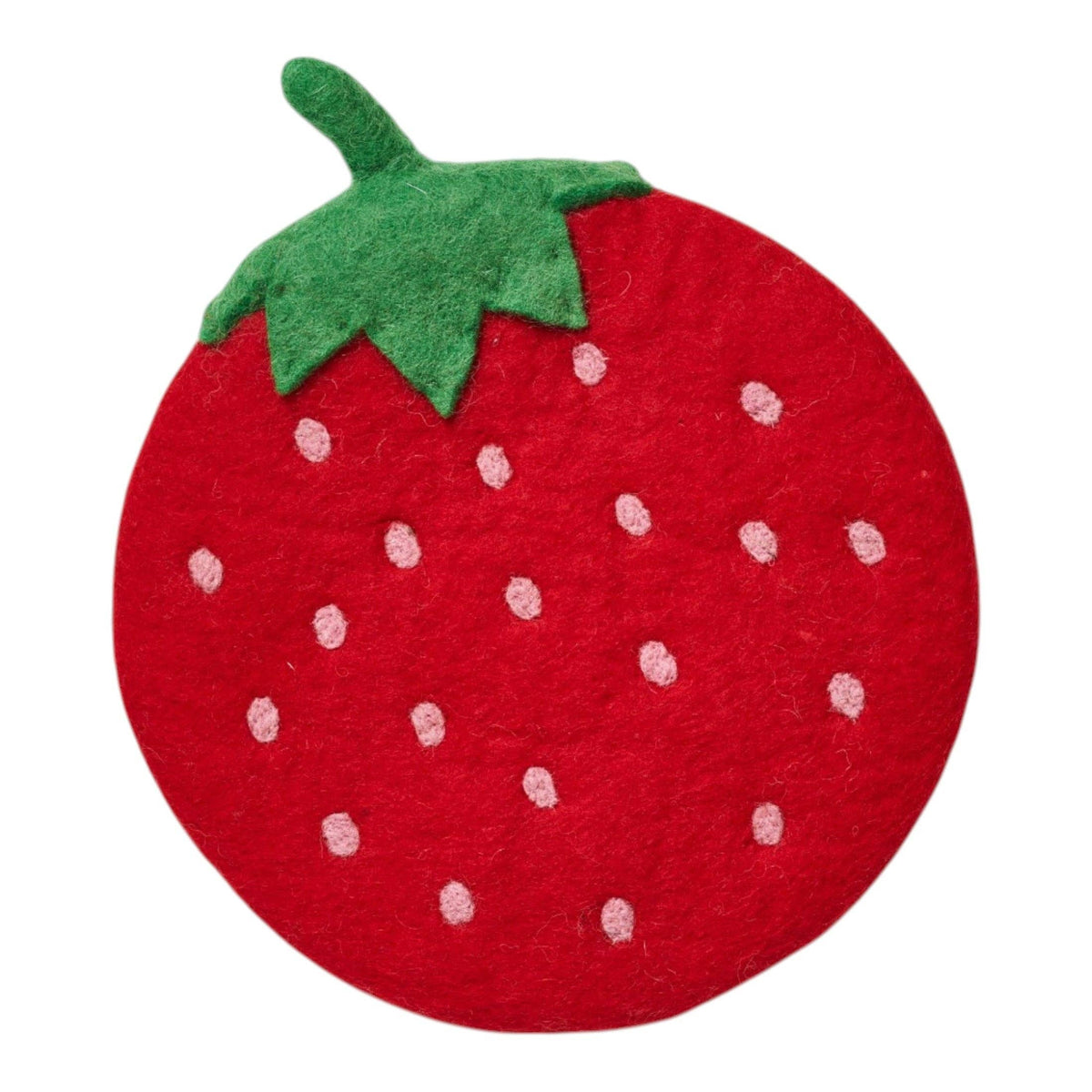 Wool Trivet - Strawberry