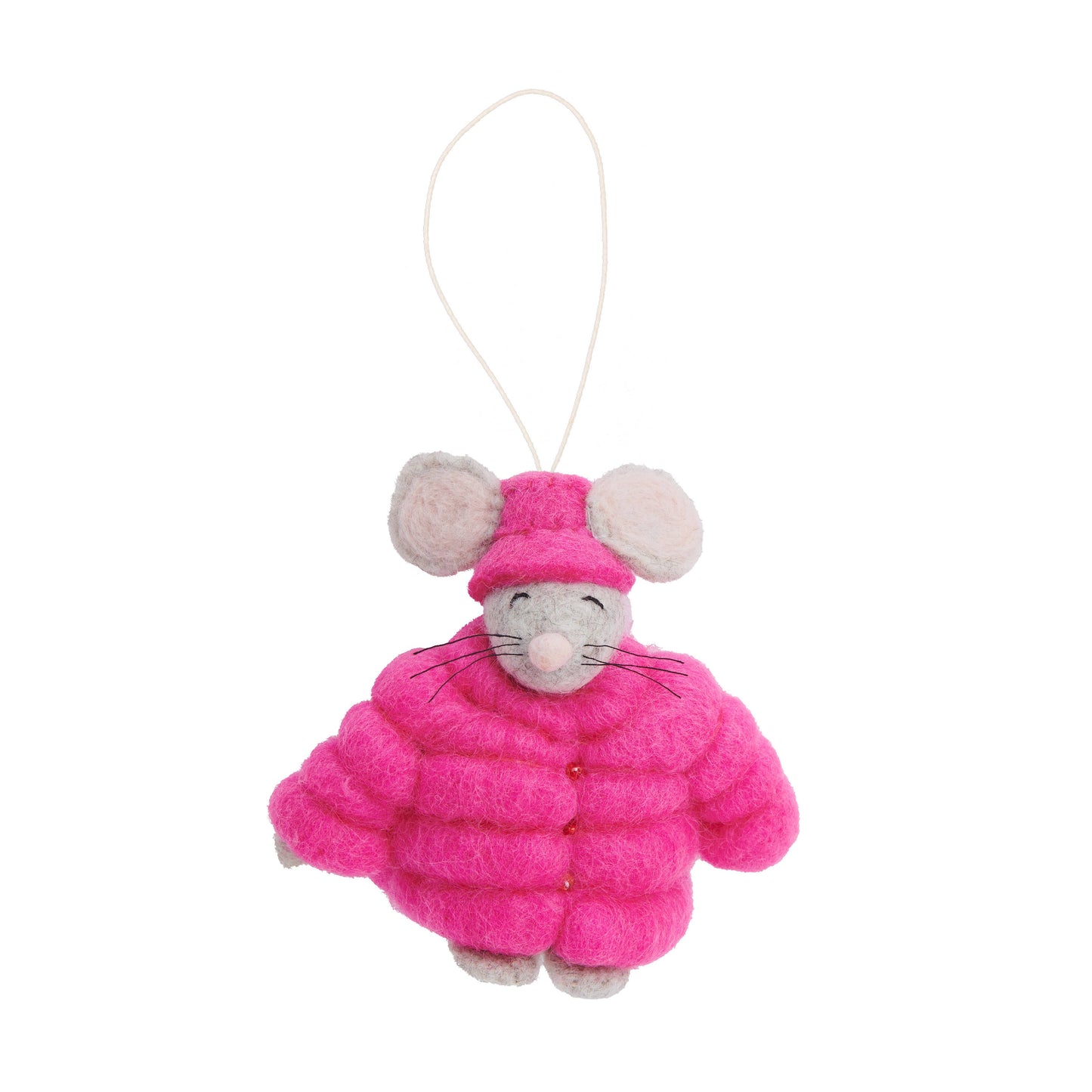 Puffer Coat Mouse Ornament