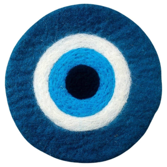Evil Eye Wool Trivet