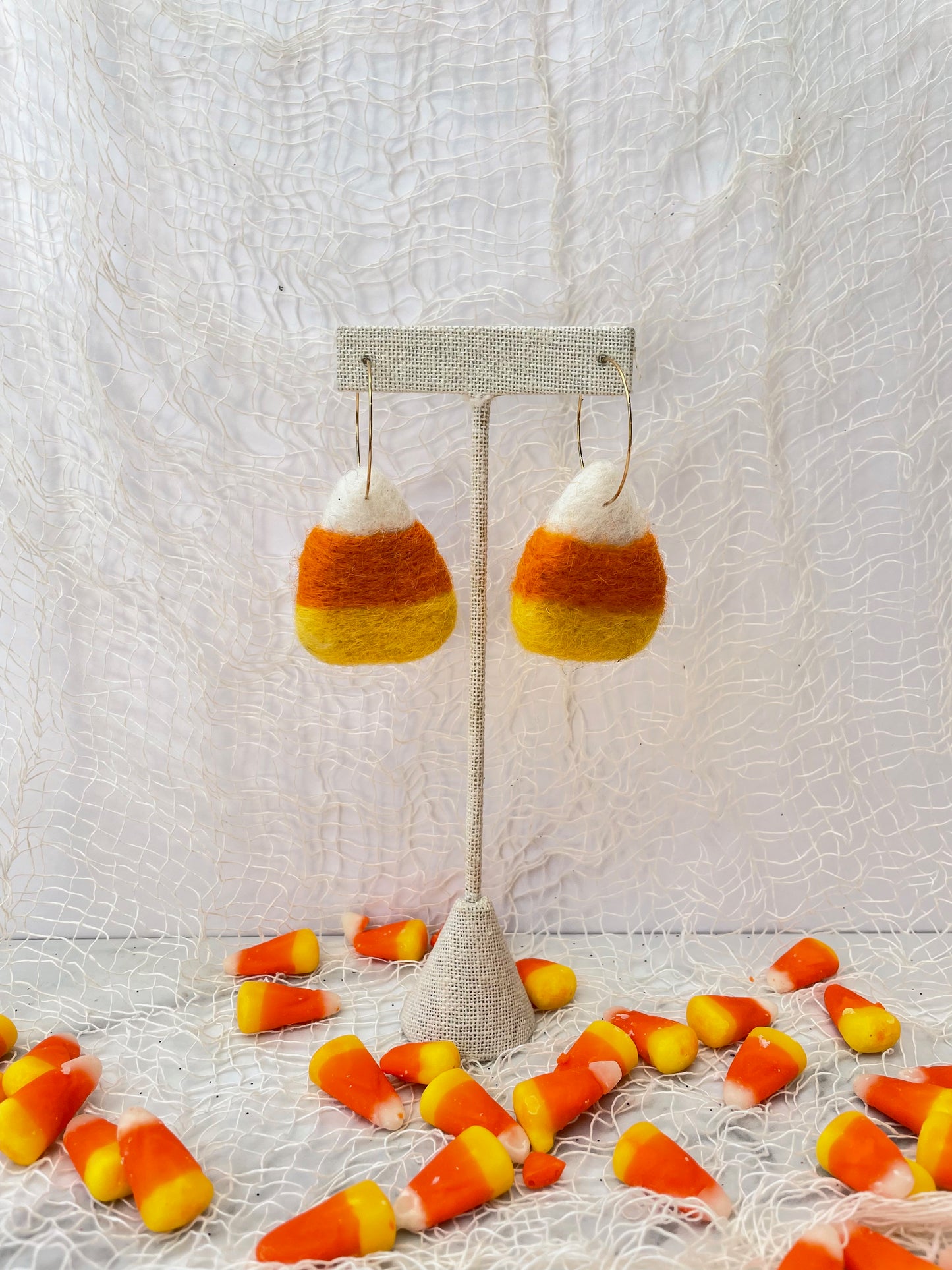 Candy Corn Earring