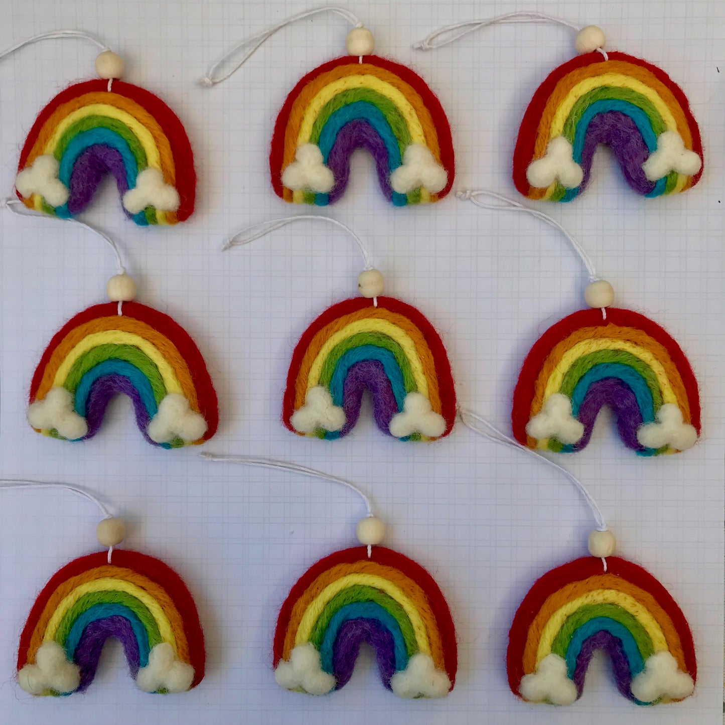 Primary Rainbow Ornament