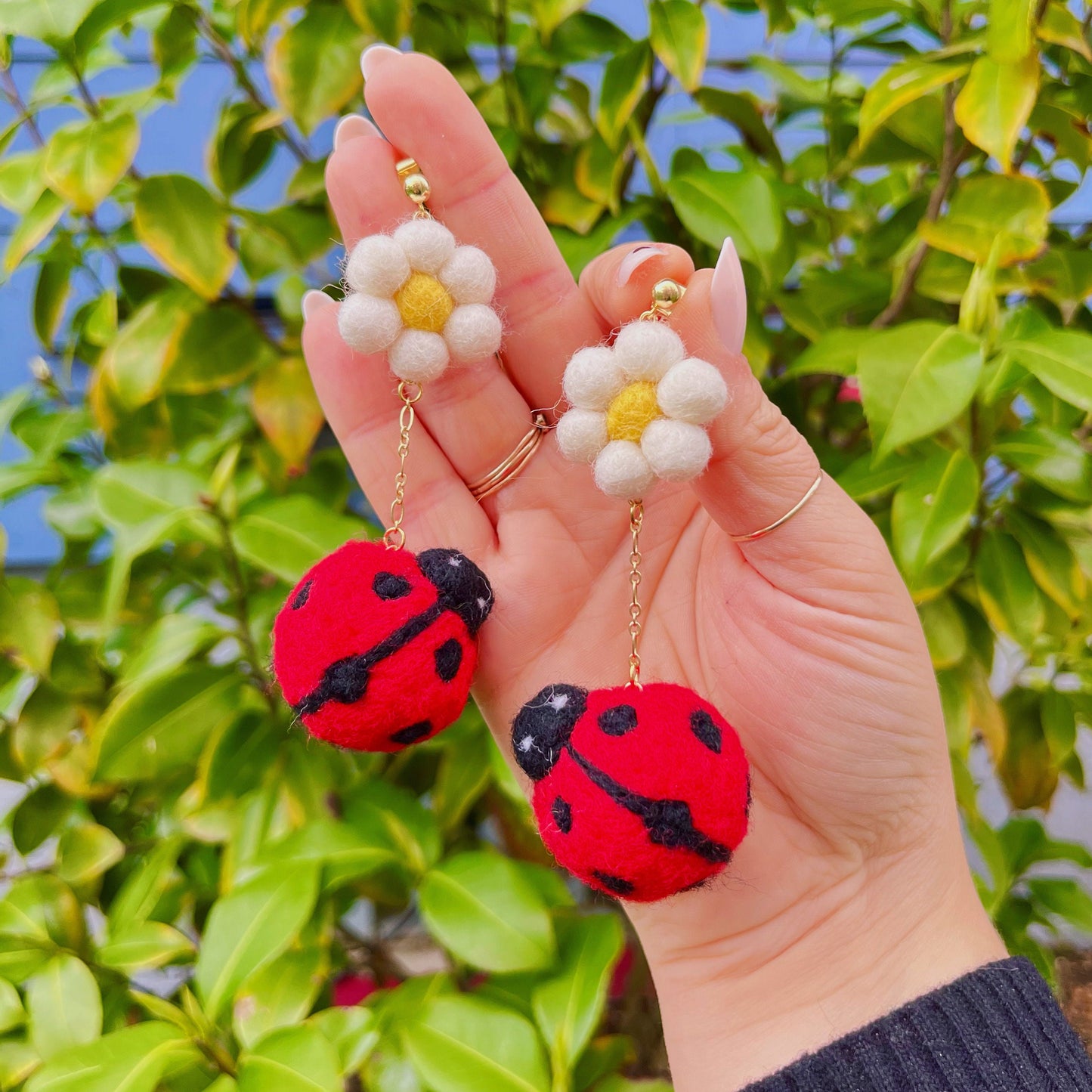 Sweet Ladybug Earrings